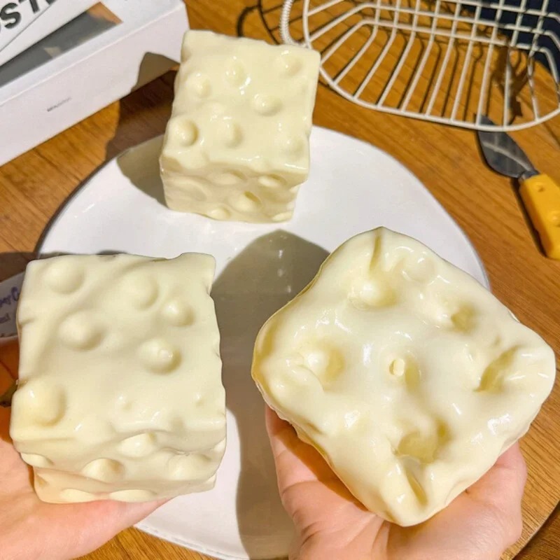 Kids & Toys Expo Saudi Arabia - Taba Squishy Cheese Cube Stress Ball