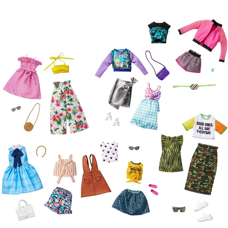 Kids Toys Brands - Original Barbie Doll Dress Accessories Shoes