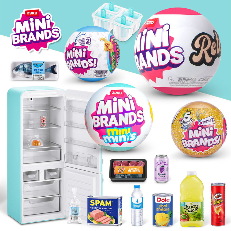 Kids Toys Brands - ZURU MINI BRANDS Realistic Miniature Refrigerator