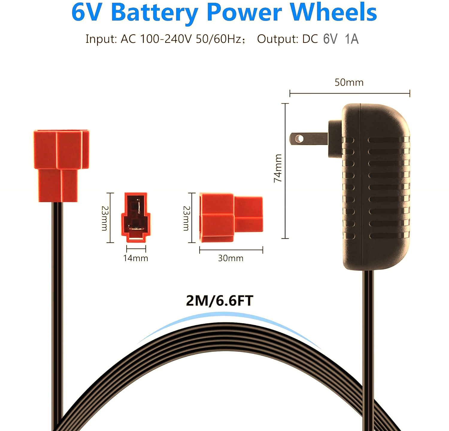 6V Battery Charger for Ride on - Kids Toys Quad ulasan dan harga