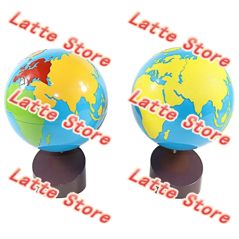 Montessori Continents Globe, W - Kids Toys Learning ulasan dan harga