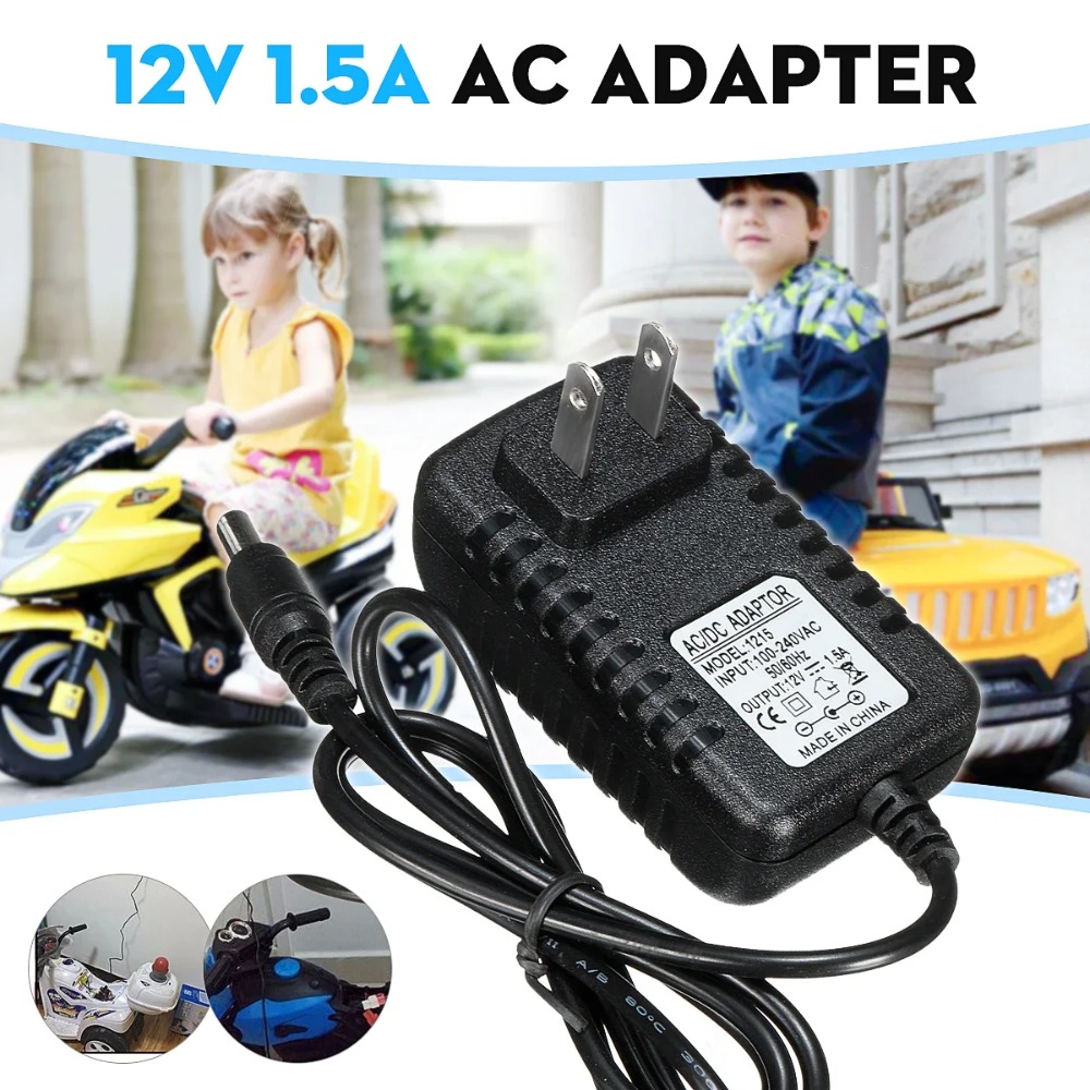 AC 100-240V to DC 12V 1A Charg - Kids Toys Quad ulasan dan harga