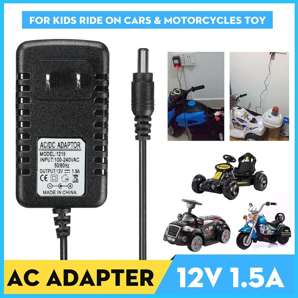 AC 100-240V to DC 12V 1A Charg - Kids Toys Quad ulasan dan harga