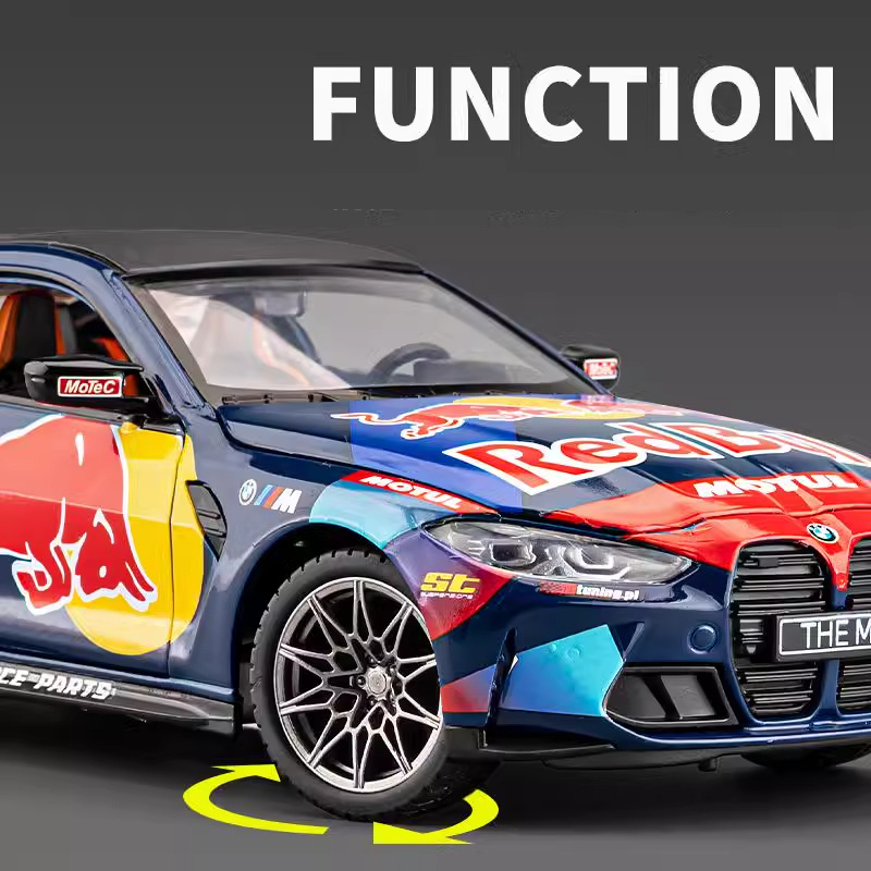 1:24 BMW M4 G82 Red Bull Co-br - Kids Toys Brands ulasan dan harga