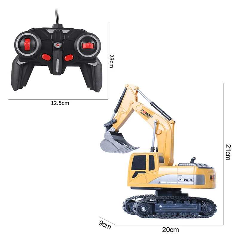 RC Excavator 2.4Ghz 6 Channel  - Kids Toys Channel ulasan dan harga