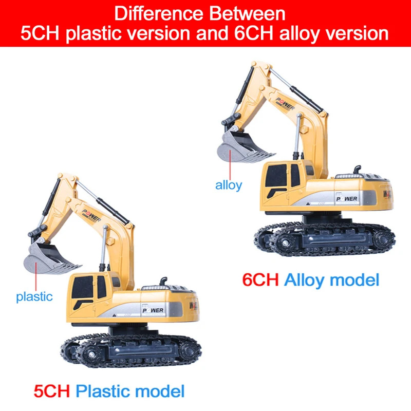 RC Excavator 2.4Ghz 6 Channel  - Kids Toys Channel ulasan dan harga