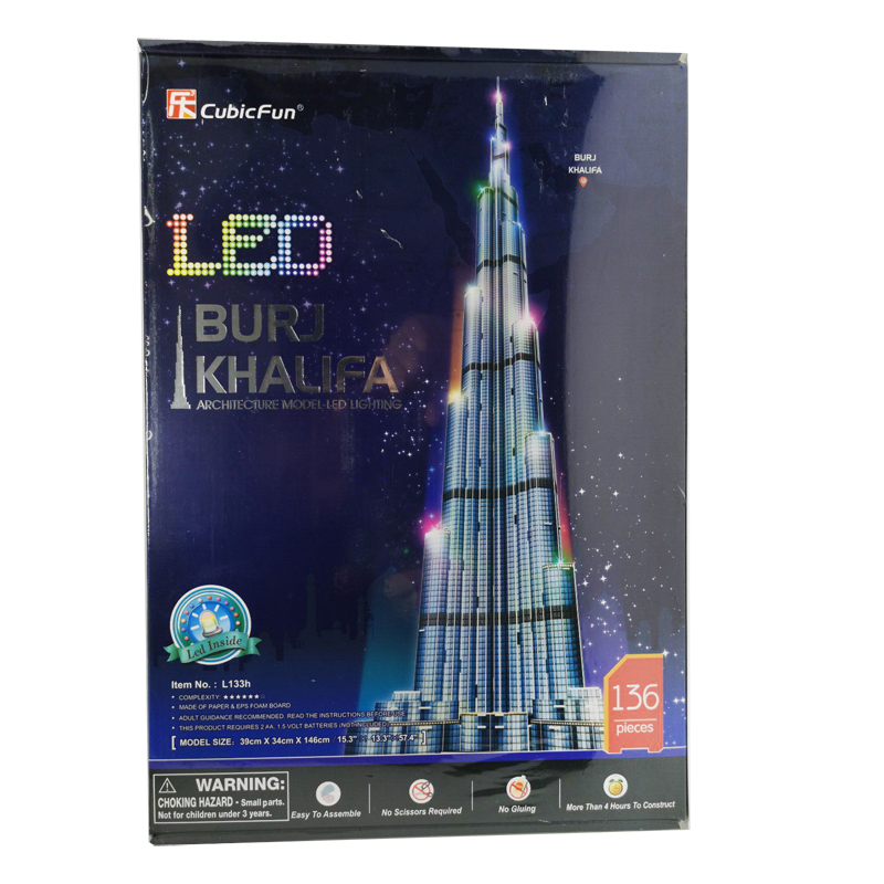 3d Puzzles 1.5m Dubai Burj Kha - Kids Toys Dubai ulasan dan harga