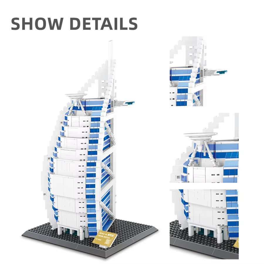 1306pcs Burjal Arab Hotel Duba - Kids Toys Dubai ulasan dan harga