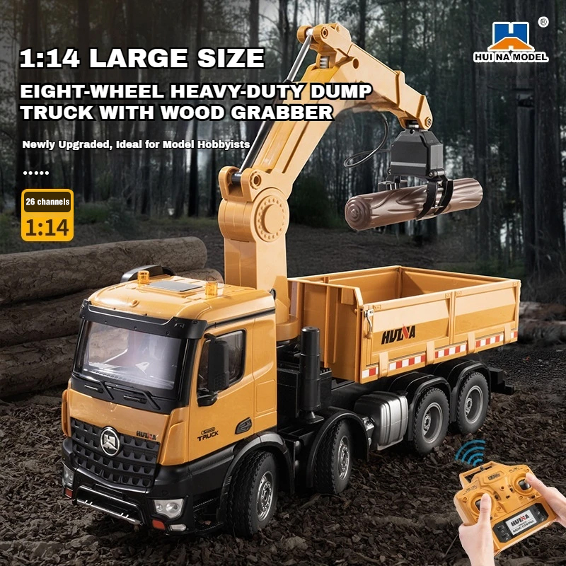 Huina 1538 RC Dump Truck 1:14  - Kids Toys Channel ulasan dan harga
