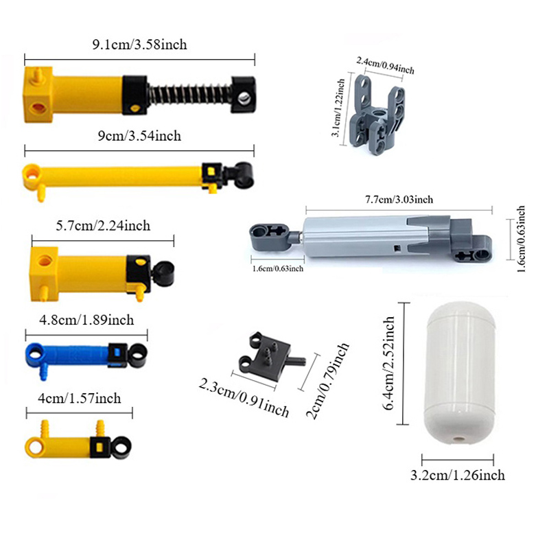 9 Pcs MOC Technical Pneumatic  - Lego Set Technic ulasan dan harga
