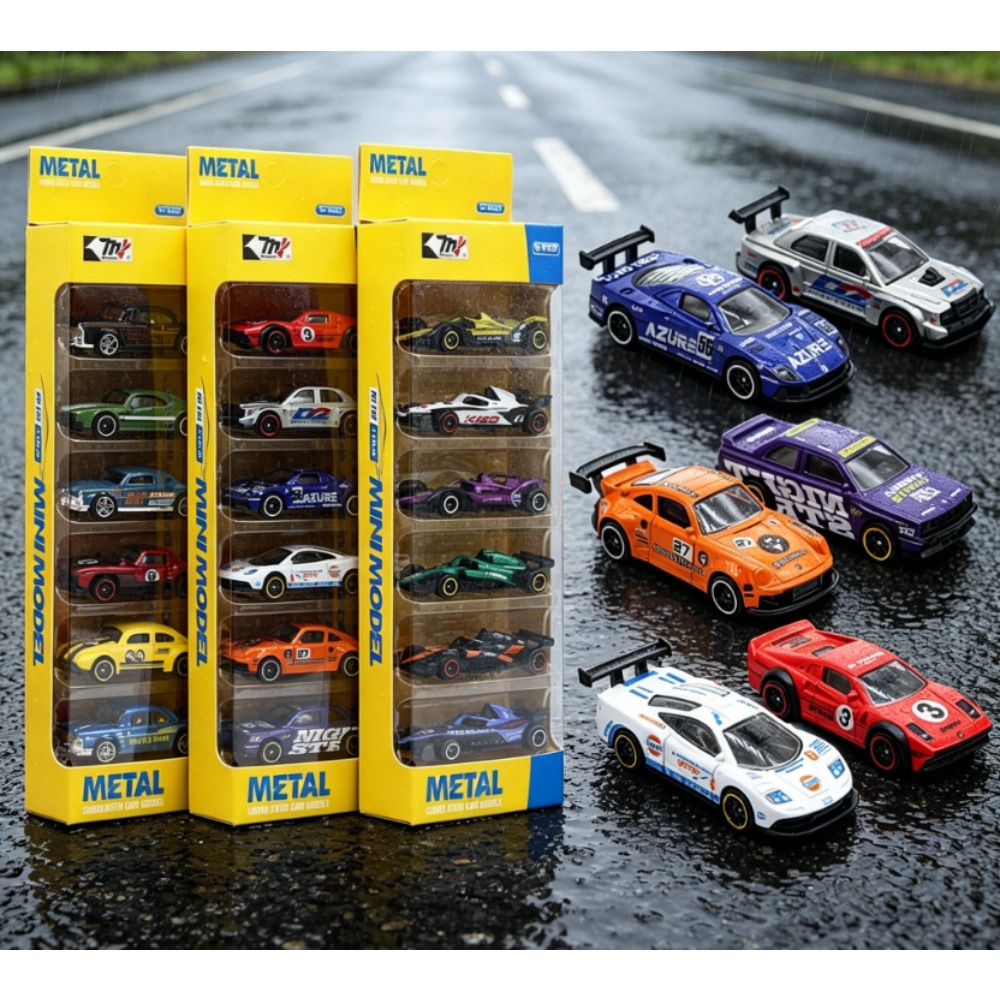 6Pcs Alloy Retro Racing Car Se - Kids Toys Amazon ulasan dan harga