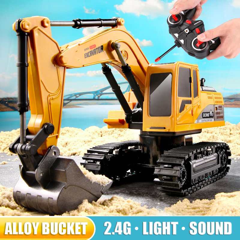 RC Excavator 2.4Ghz 6 Channel  - Kids Toys Channel ulasan dan harga